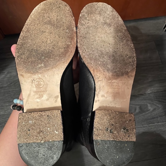 Chanel CC Black Riding High Boots size 39 - Picture 7 of 16